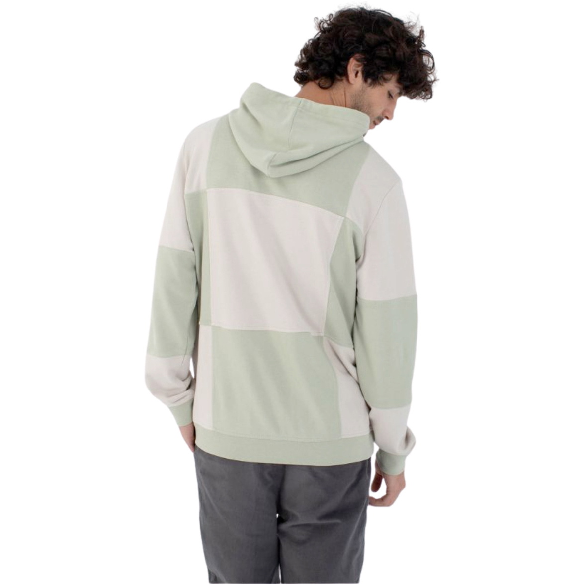 2026 Hurley Mens Blocked Naturals Hoodie HFA25MMFT04741 - Green